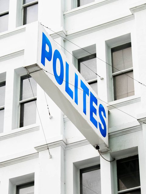 The Polites Group's heritage building in Adelaide, with its iconic blue POLITES sign